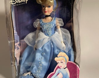 In Box New Disney Princess Cinderella Porcelain Keepsake Doll