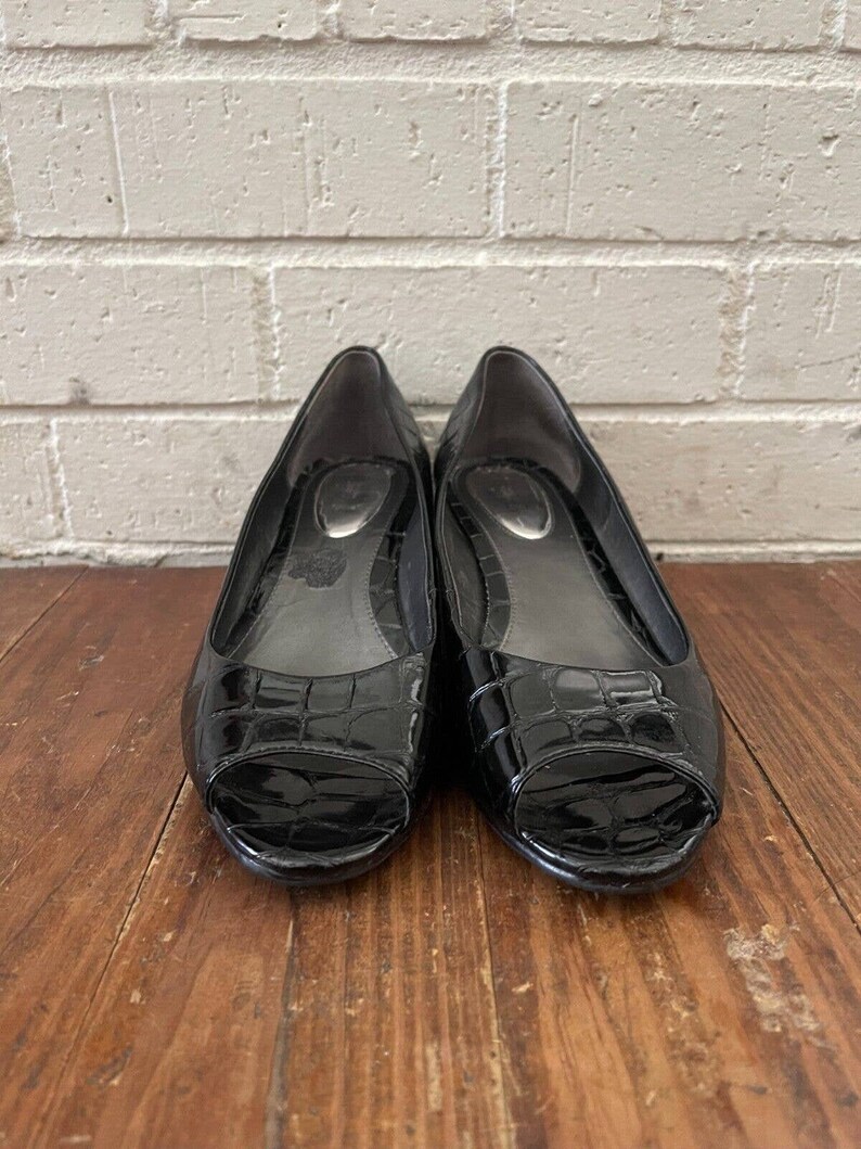 alfani step n flex black heels