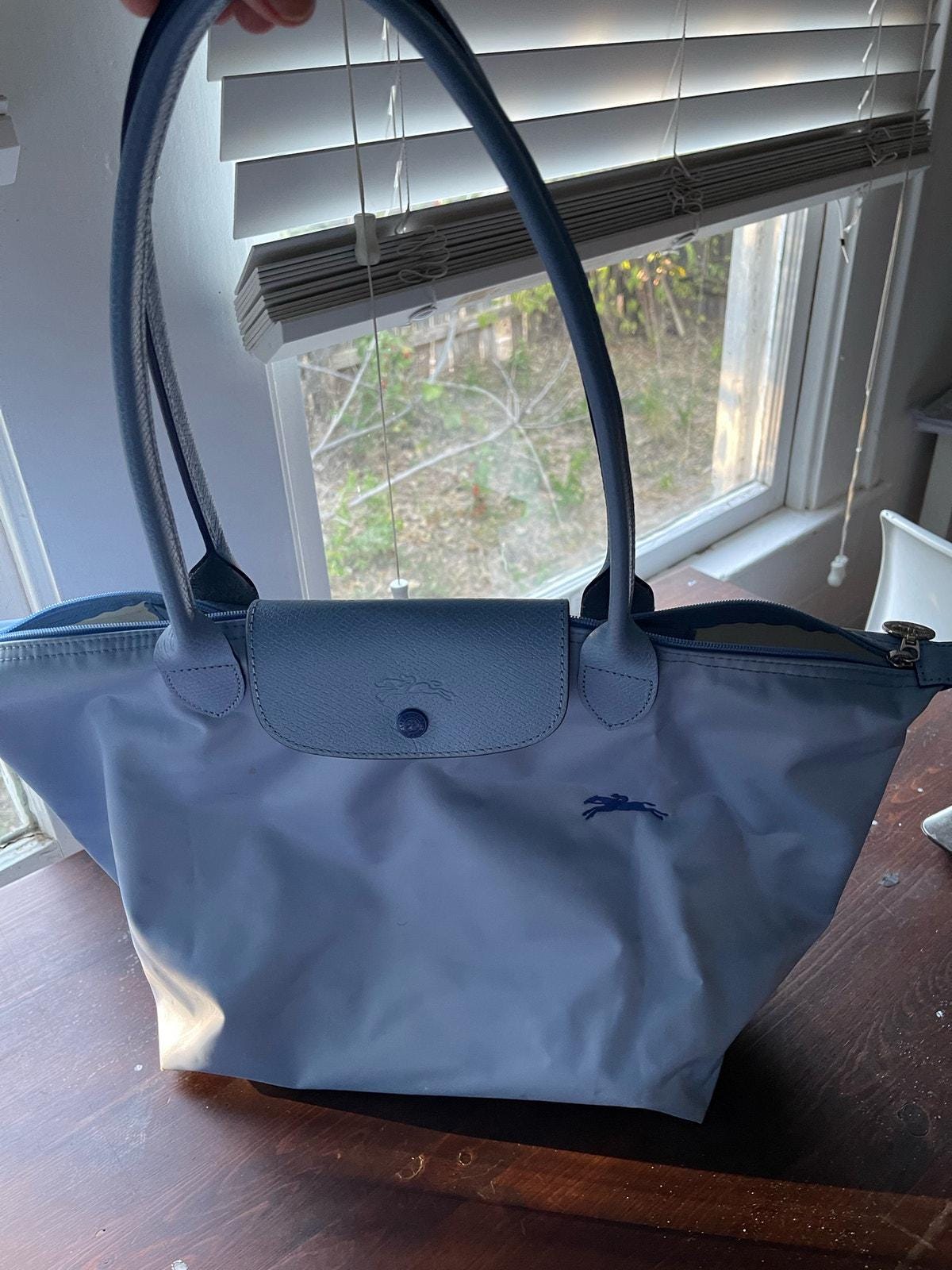 Longchamps Le Pliage Club Medium Tote Bag Baby Blue Etsy Canada