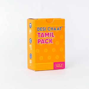 Desi Chaat Tamil Taboo Game Pack l 360 Words l 90 Cards l Indian Taboo l Diwali Game l South Asian Game l Tamil Game l Desi Game