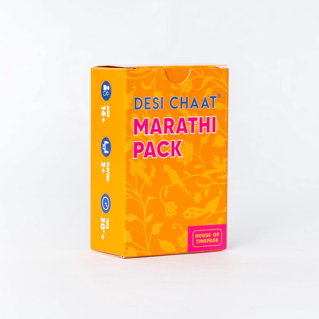 Desi Chaat Marathi Taboo Game Pack L Party Game L 360 Words L 90 Cards ...