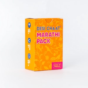 Pacote de jogo Desi Chaat Marathi Taboo l Jogo de festa l 360 palavras l 90 cartas l Tabu indiano l Jogo indiano l Jogo Marathi l Jogo Desi