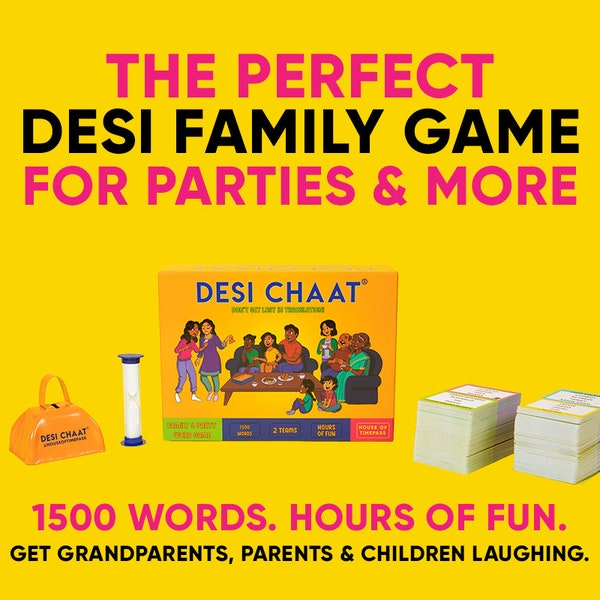 Desi Chaat Game l Indian Taboo | Desi Taboo | Bollywood Game l Indian Housewarming Giftl Desi Christmas Gift