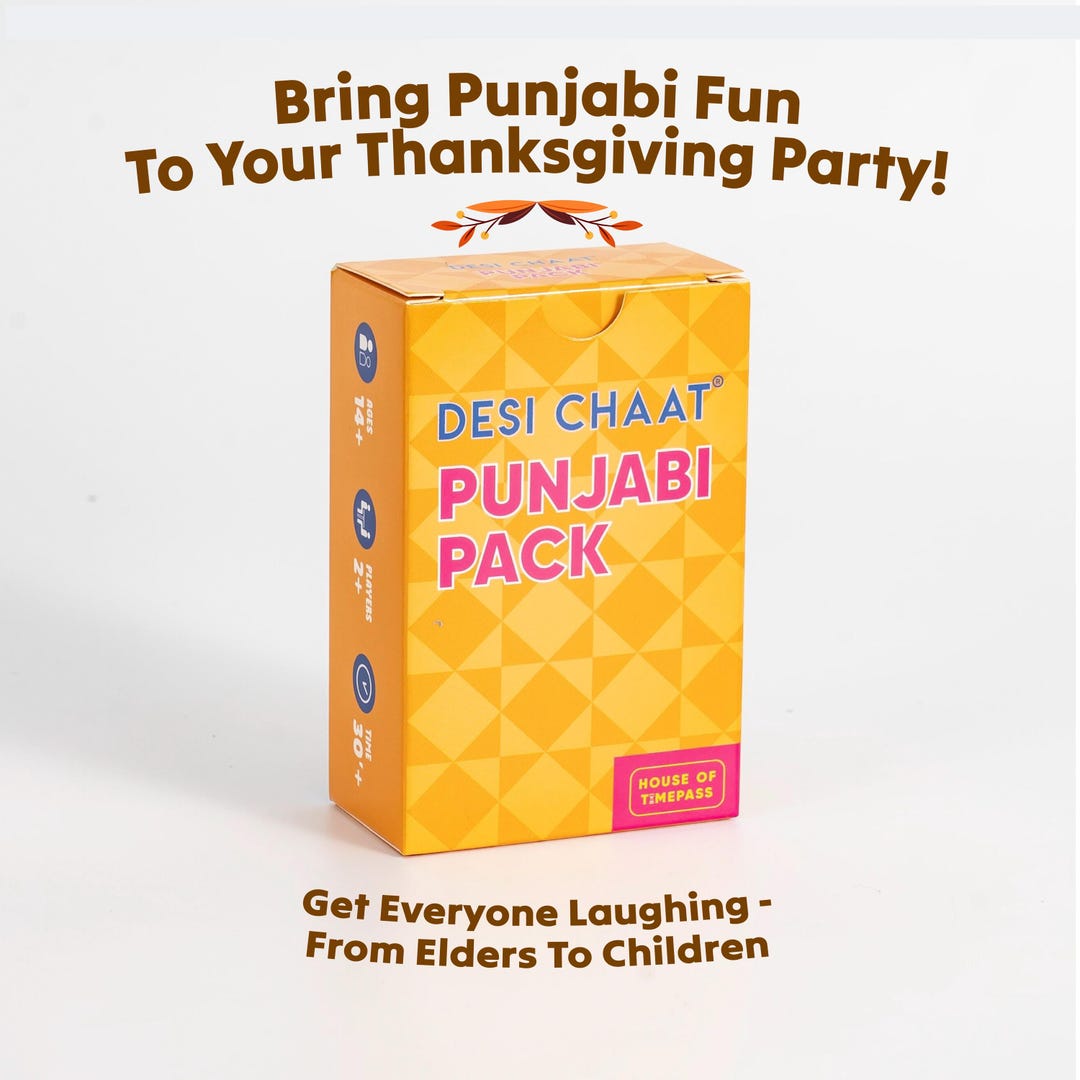 Desi Chaat Punjabi Taboo Party Game L Thanksgiving Party Game Gift L ...