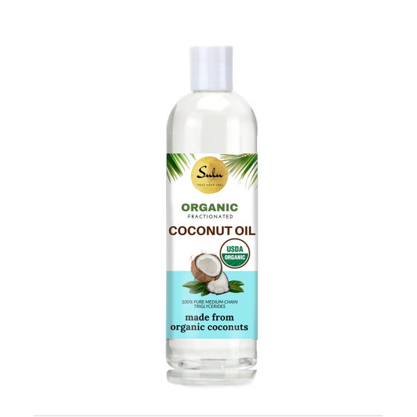 MCT Coconut Fractionated oil 100% pure coconut oil extracted from coconut meat from 4 oz (118 ml)