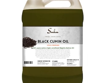Black Cumin Oil-100% Pure and Natural Extra Virgin Cold Pressed Nigella Sativa Oil