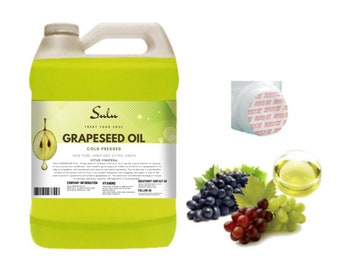 Grape seed oil-  100% Pure  Unrefined Cold Pressed