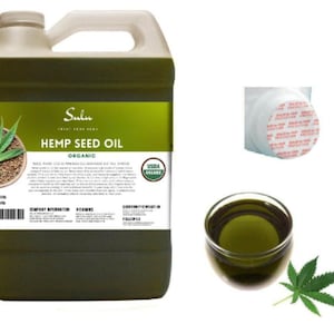 1 gallon Cold Pressed Unrefined USDA Organic Hemp seed oil 100% pure all natural