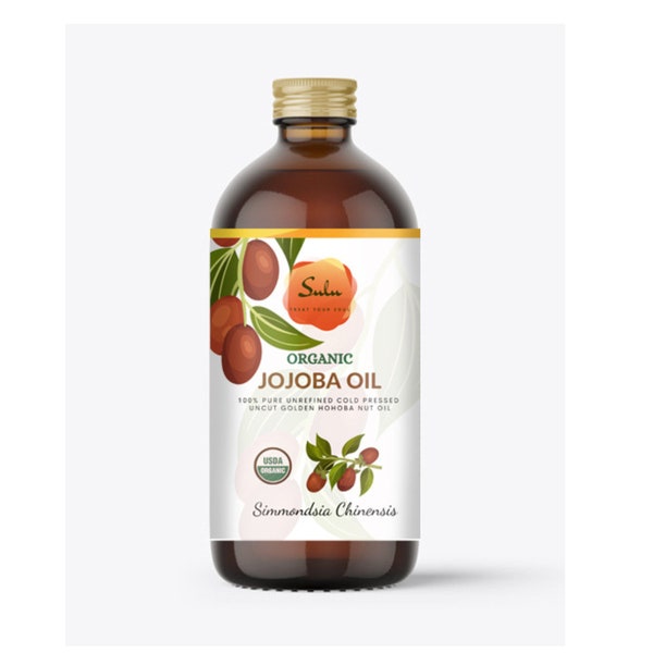 Golden Jojoba Oil-USDA Organic Unrefined Cold Pressed