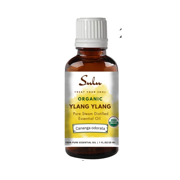 Ylang Ylang Essential Oil- USDA Organic Steam Distilled 100% Pure Essential Oil