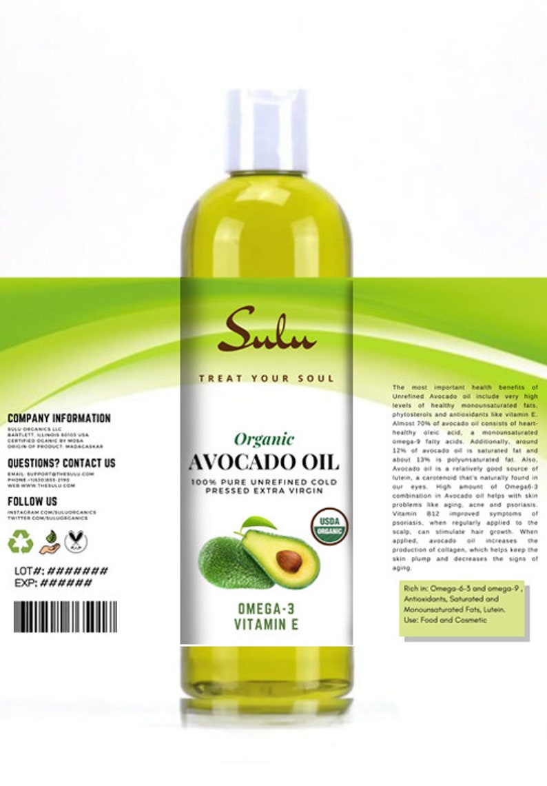 Extra Virgin Fresh Avocado Oil 100 pure high quality oil from Etsy