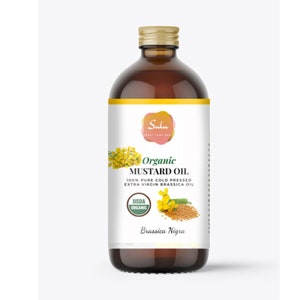 Mustard Oil- USDA Organic Extra VIrgin Unrefined Indian Mustard Oil