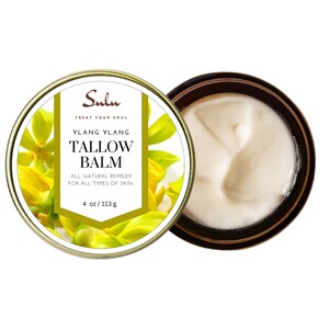 Natural Whipped Tallow Balm for Face and Body, Natural Moisturizer made with Grassfed Beef Tallow image 5