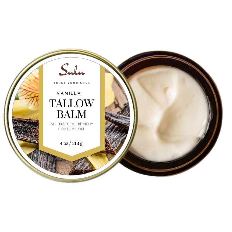 Natural Whipped Tallow Balm for Face and Body, Natural Moisturizer made with Grassfed Beef Tallow image 2