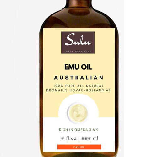 8 Oz EMU OIL AUSTRALIAN Triple Refined Organic 100 Pure Etsy