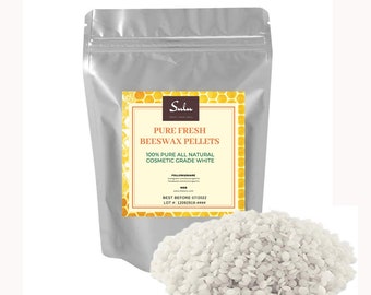 3 LBs Cosmetic Grade Beeswax White pastilles/skin care/cosmetics/candles