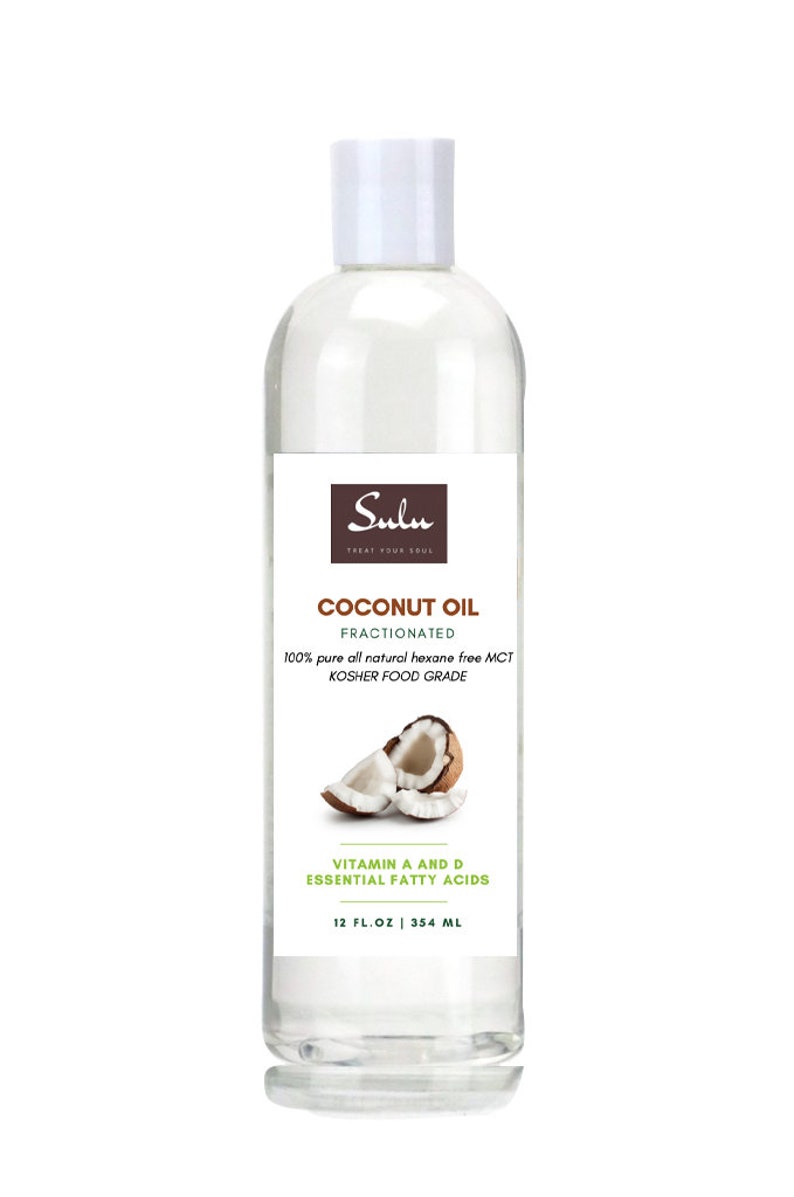 MCT Coconut Fractionated oil 100% pure coconut oil extracted from coconut meat from 4 oz (118 ml)