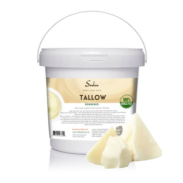 100% Pure Grass Fed Grass Finished Rendered Beef Tallow