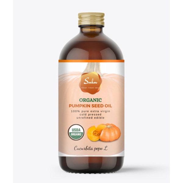 Pumpkin Seed Oil- USDA Organic Cold Pressed Unrefined Virgin