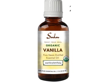 100% Pure and Natural Organic Vanilla Essential Oil