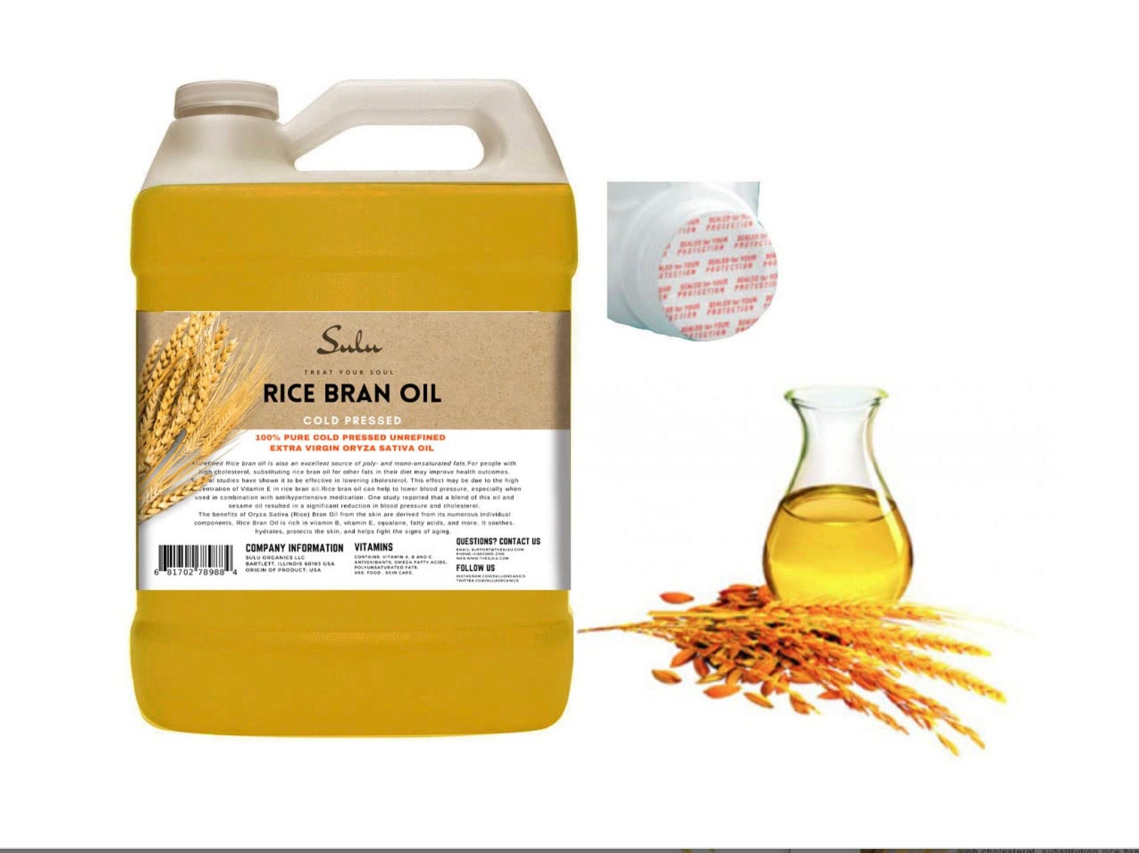 Rice Bran Oil, Cooking Oil