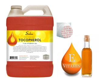 1 gallon d'huile de vitamine E 100 % pure et naturelle sans soja, tocophérols T-50