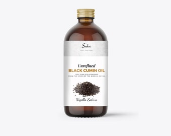 100% Pure and Natural Extra Virgin Cold Pressed Black Cumin Oil