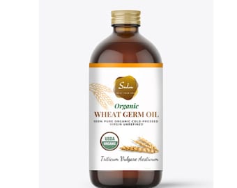 Wheat Germ Oil- USDA Organic Extra Virgin Unrefined Cold Pressed