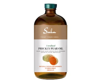 100% Pure Unrefined Extra Virgin Cold Pressed Prickly Pear Seed Oil