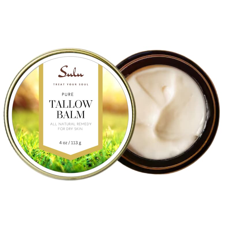 Natural Whipped Tallow Balm for Face and Body, Natural Moisturizer made with Grassfed Beef Tallow image 3