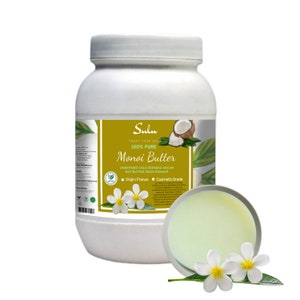 Tahitian Monoi Butter -Natural Tahitian Tiare Flower Infused in Coconut Oil