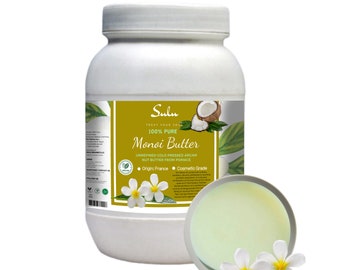 Mantequilla de Monoi de Tahití -Flor de Tiare de Tahití natural infundida en aceite de coco