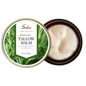 Natural Whipped Tallow Balm for Face and Body, Natural Moisturizer made with Grassfed Beef Tallow image 4