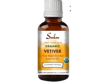 Organic Vetiver Essential Oil 100% Pure and Natural