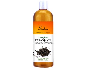 Unrefined Extra Virgin Indian Karanja oil 100% pure oil cold pressed from 4 oz up to 1 Gallon