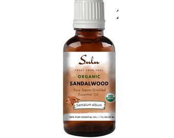 Organic Sandalwood Essential Oil-100% Pure and Natural USDA Organic