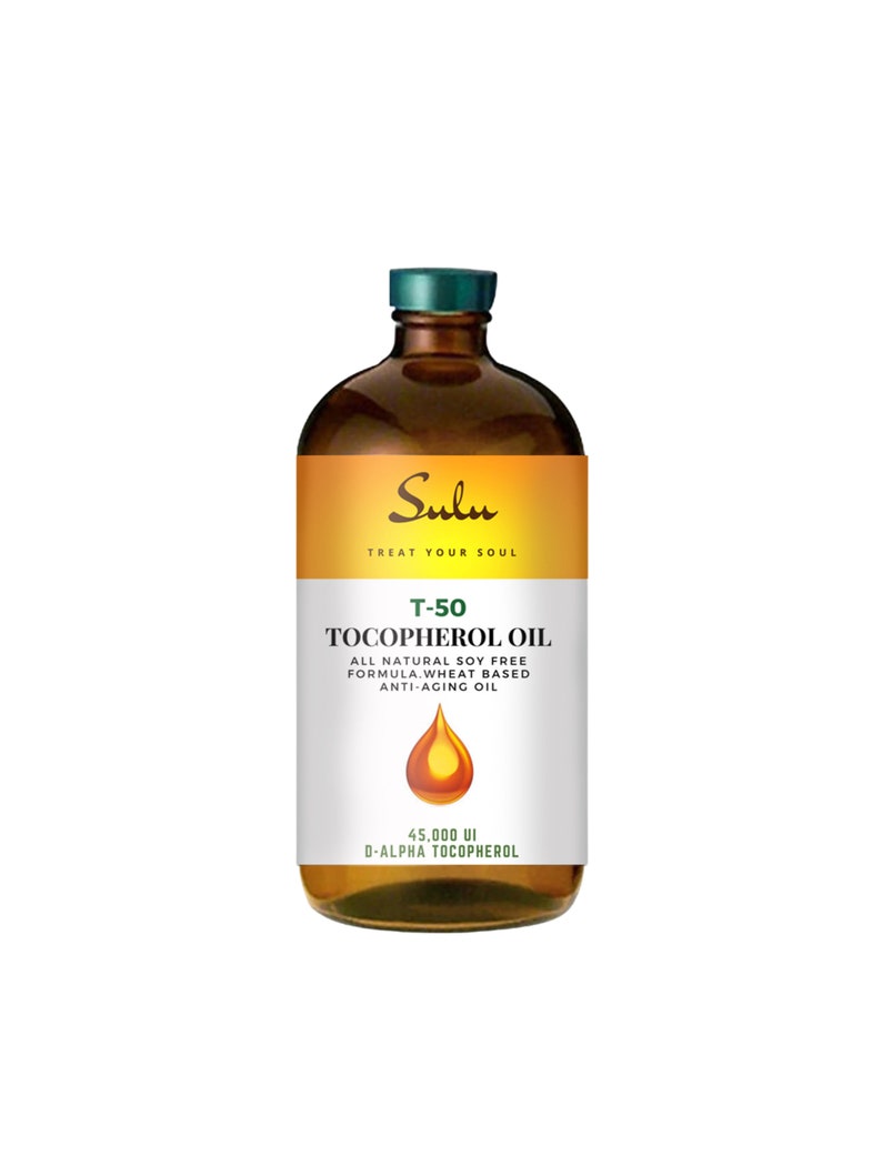 100% Pure and Natural T-50 Tocopherols Vitamin E Oil image 1