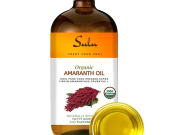 Amaranth Oil USDA Organic Cold Pressed Unrefined Virgin