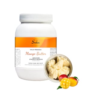 Pure  Refined Cold Pressed Mango butter all natural