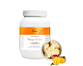 Pure  Refined Cold Pressed Mango butter all natural