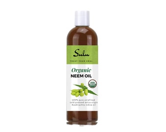 100%  Virgin Organic  Unrefined Neem Oil all natural cold pressed  from 4 oz up to 7 lbs