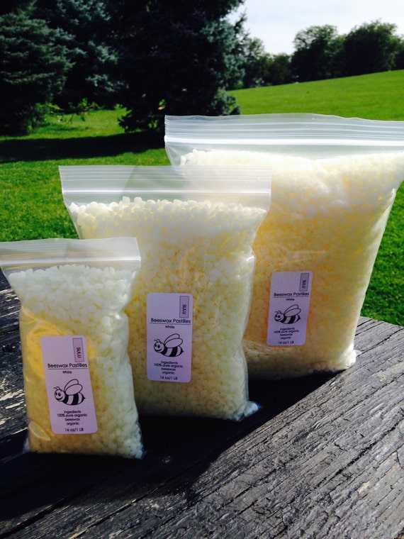 2 4 8 15 oz Pure Natural White Beeswax Pellets Pastilles for