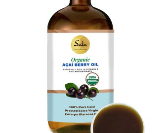 Acai Berry Seed Oil USDA Organic Extra Virgin Cold Pressed