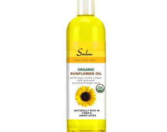 Organic Unrefined Extra Virgin High Oleic Sunflower seed oil Deep Golden