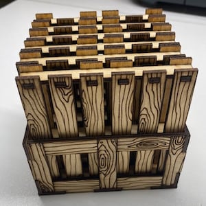 Laser Wood Pallet Coasters Wood Laser Cut Coasters Pallets Pallet Coasters with Holder