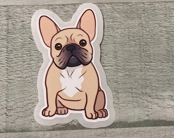 French Bulldog Sticker Tan French Bulldog Sticker Dog Sticker French Bulldog Frechie Sticker Cute French Bulldog sticker