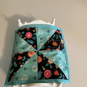 Miniature 1:12 Quilt Dollhouse Quilt with 2 pillows 6 1/4 x 5 3/4