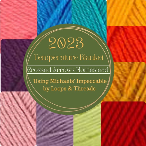 Temperature Blanket Yarn Plan