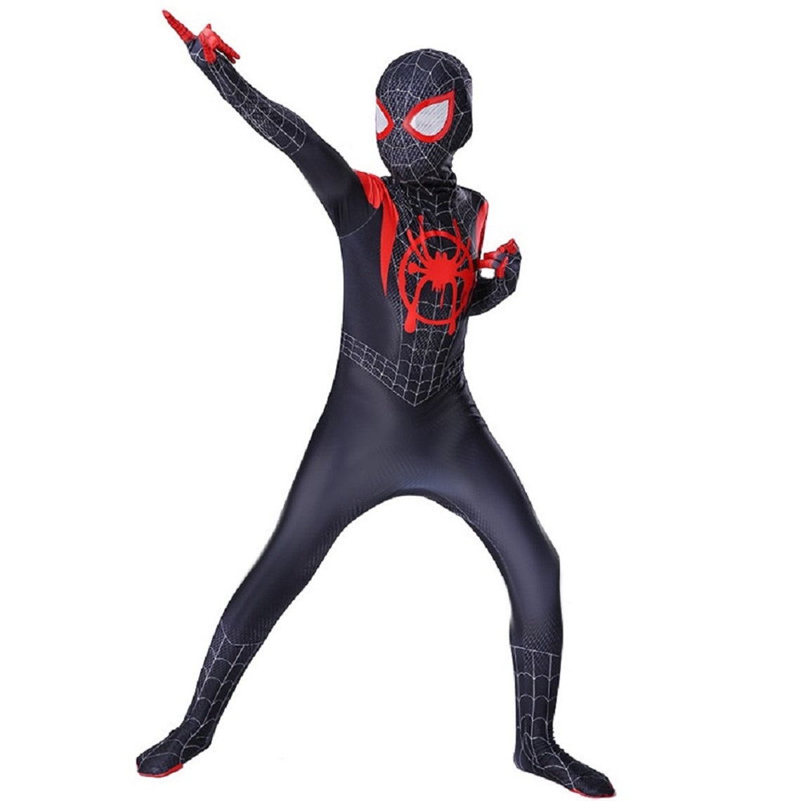 Black spider man costume Bimbo Spiderman 8 10 years Old | Etsy