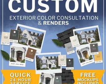 Exterior Paint Color Consultation with House Mockups